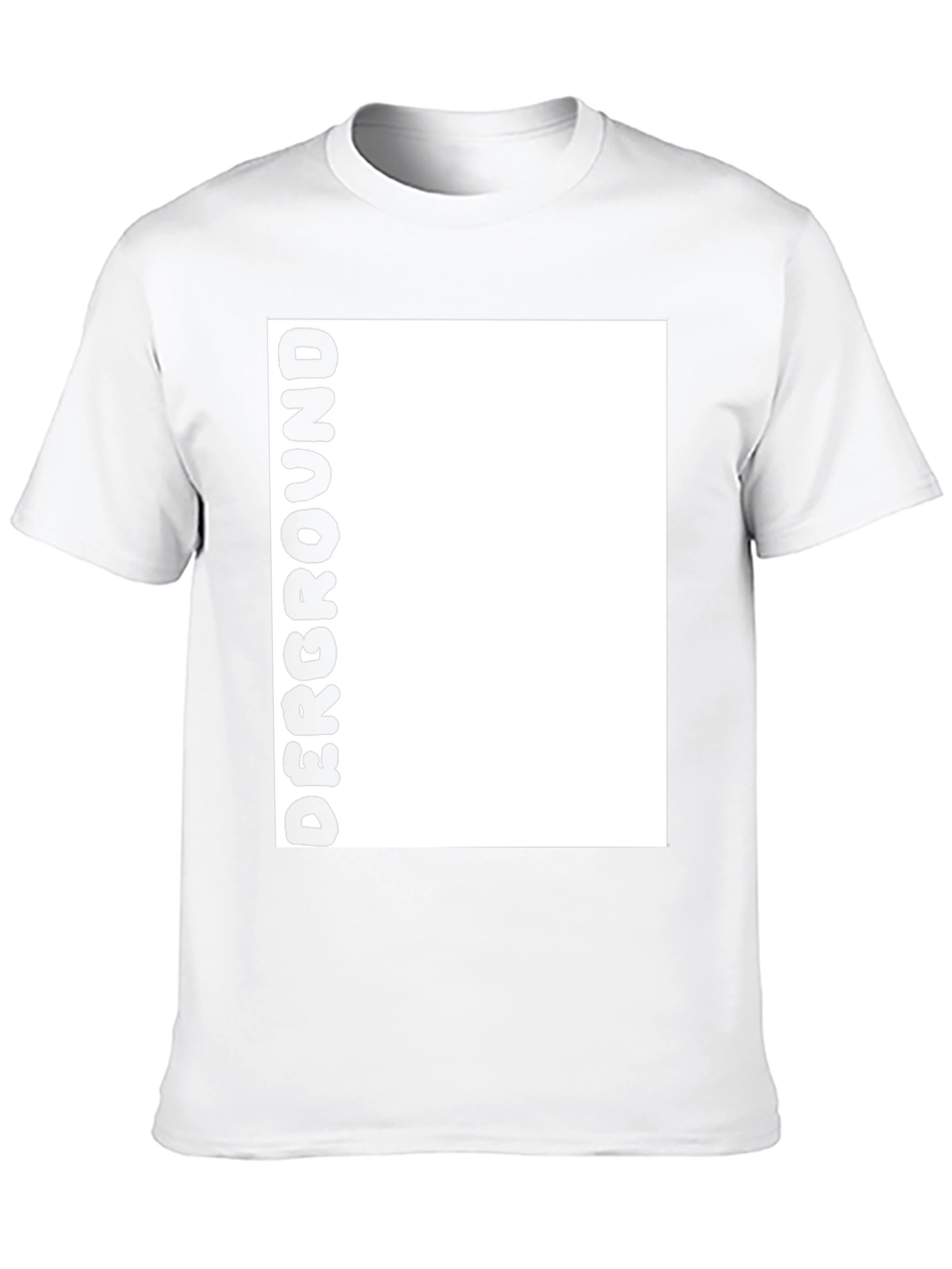 Underground Bold Text Black T-Shirt