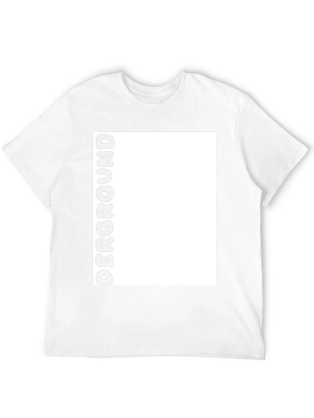 Underground Bold Text Black T-Shirt