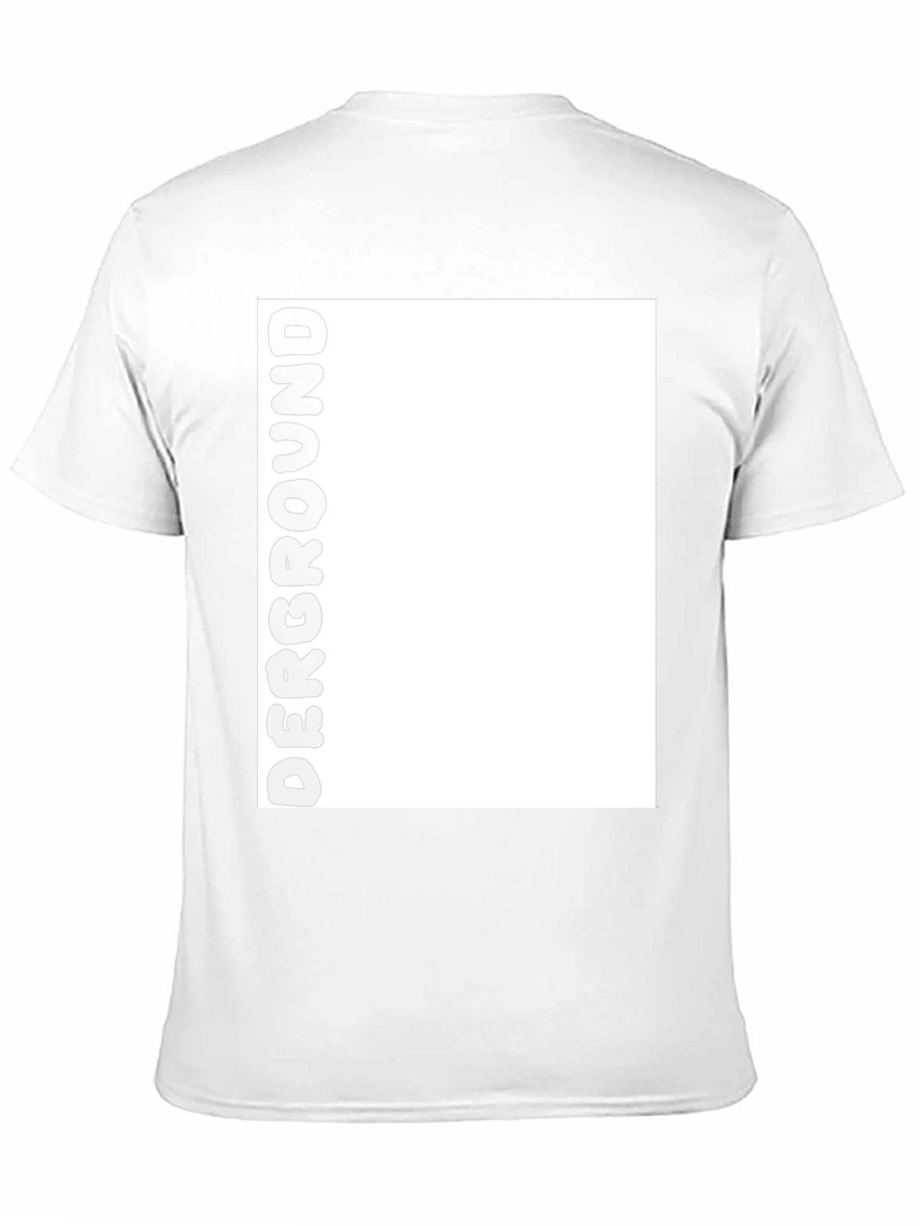 Underground Bold Text Black T-Shirt