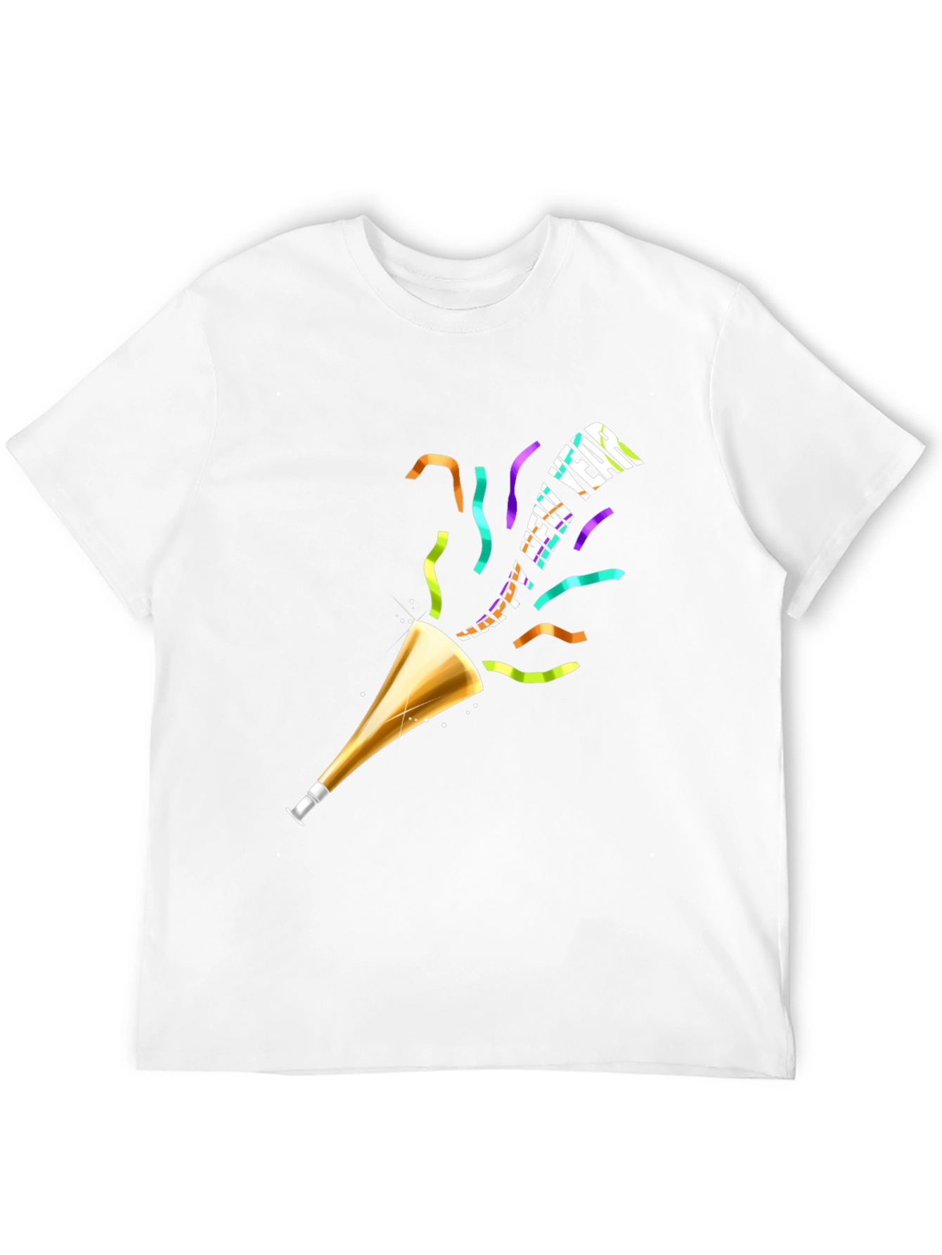 Happy New Year T-Shirt Black Holiday Tee