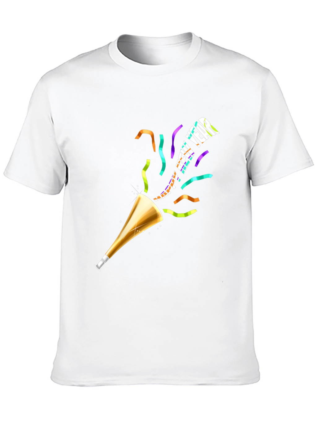 Happy New Year T-Shirt Black Holiday Tee