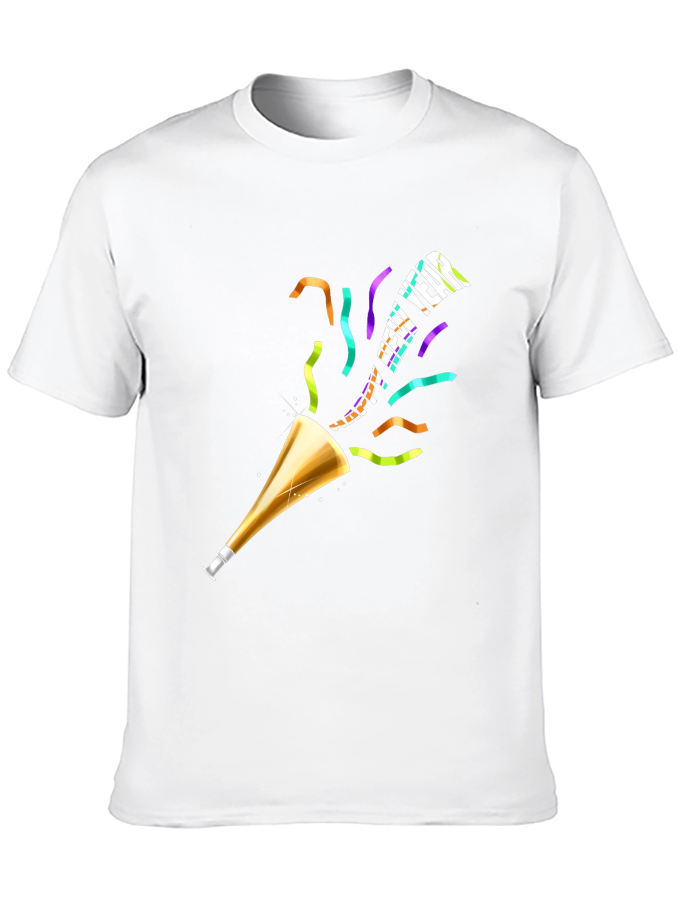 Happy New Year T-Shirt Black Holiday Tee