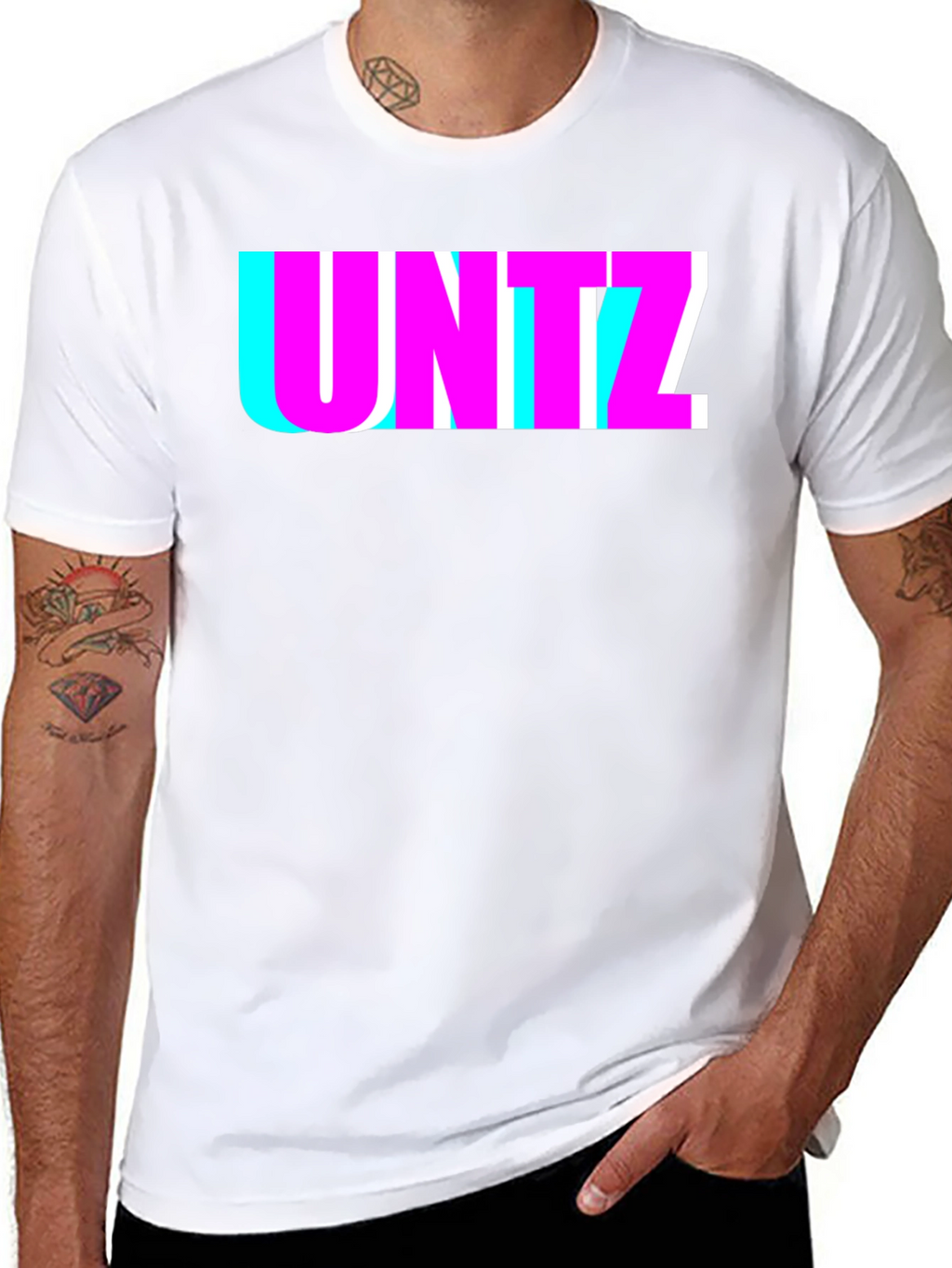 UNTZ T-Shirt - Black with Bold Graphic Design