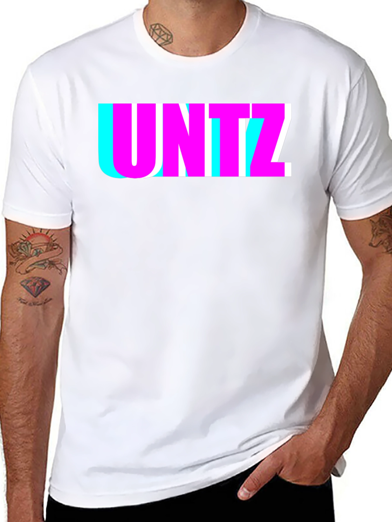 UNTZ T-Shirt - Black with Bold Graphic Design
