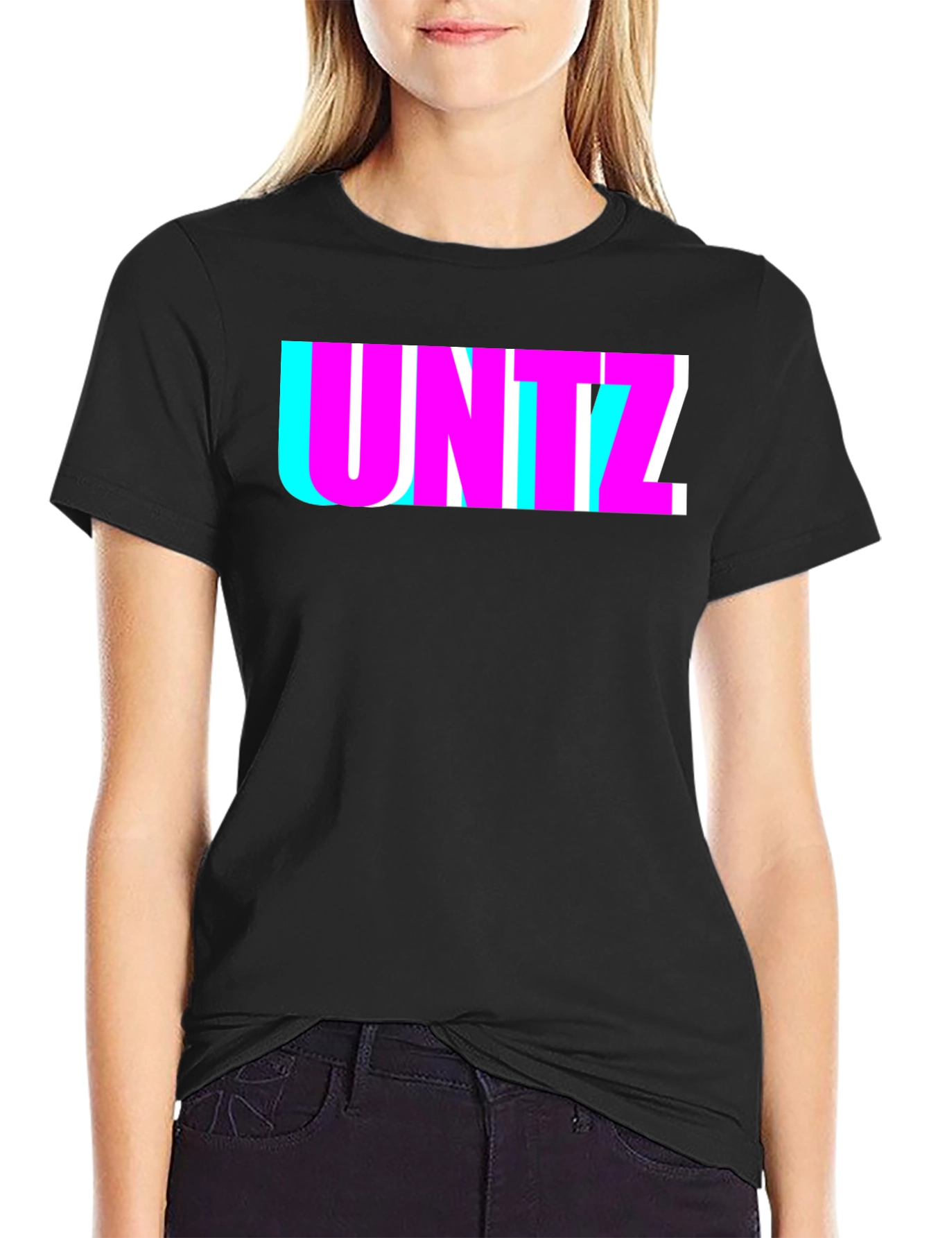 UNTZ T-Shirt - Black with Bold Graphic Design