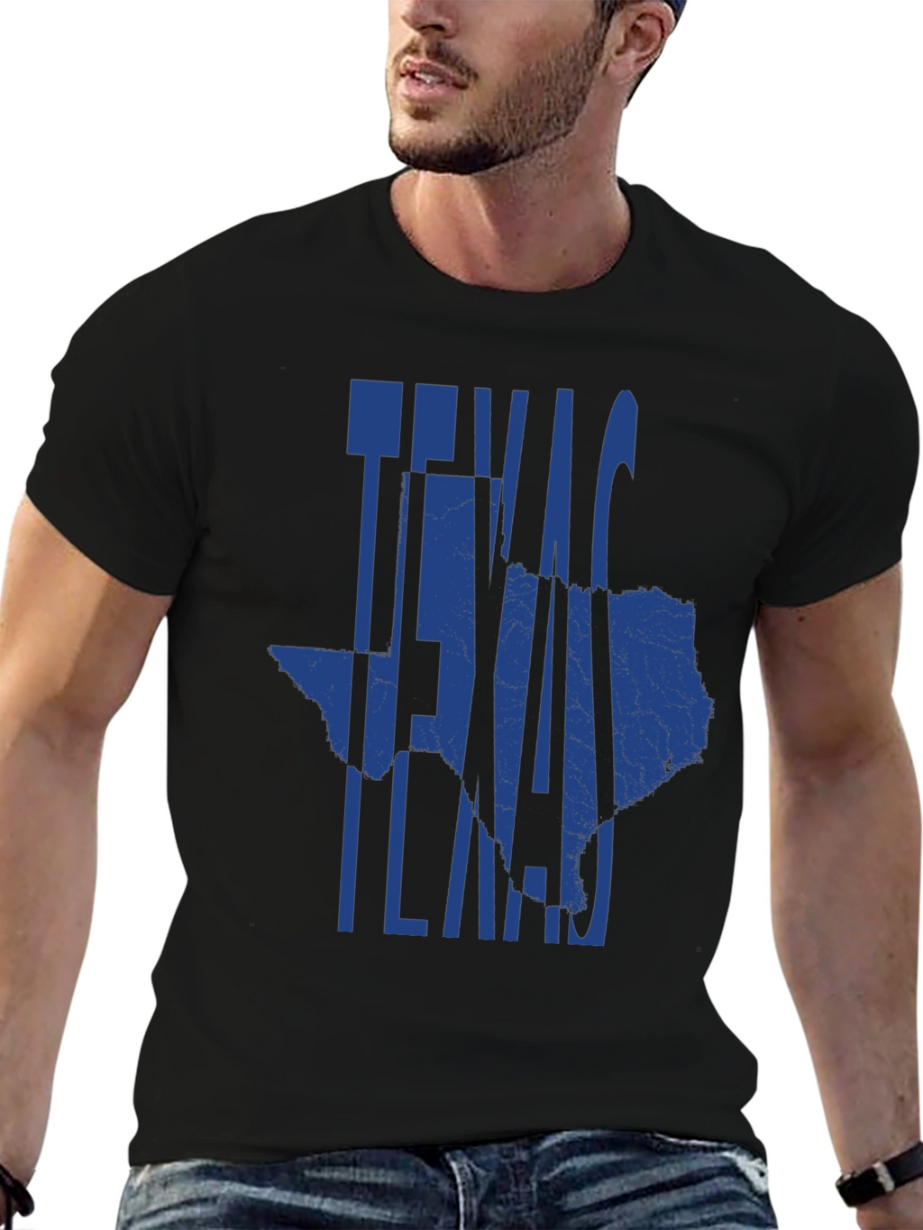 Texas State Map Graphic Tee