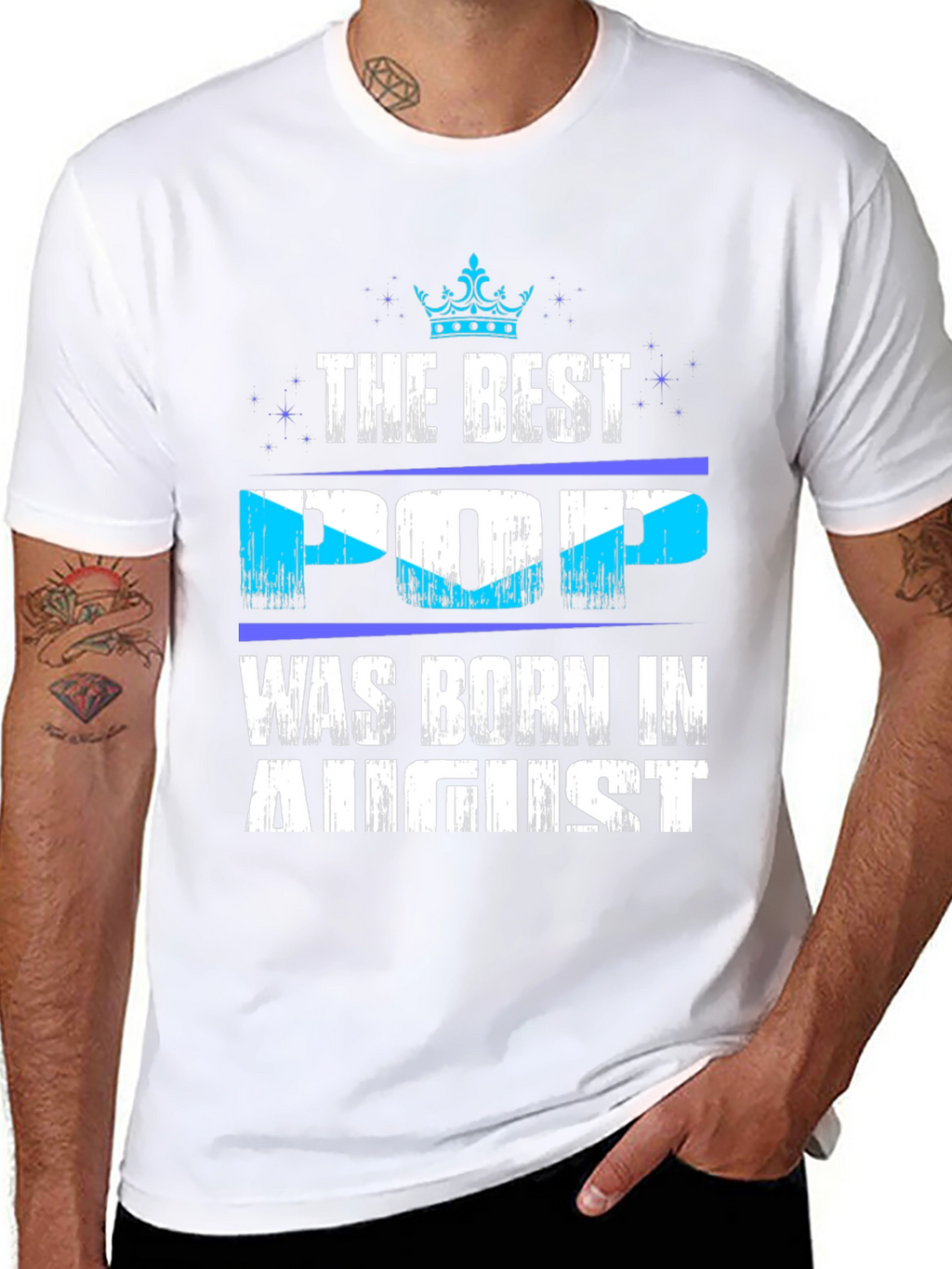 Best Pop Born in August T-Shirt