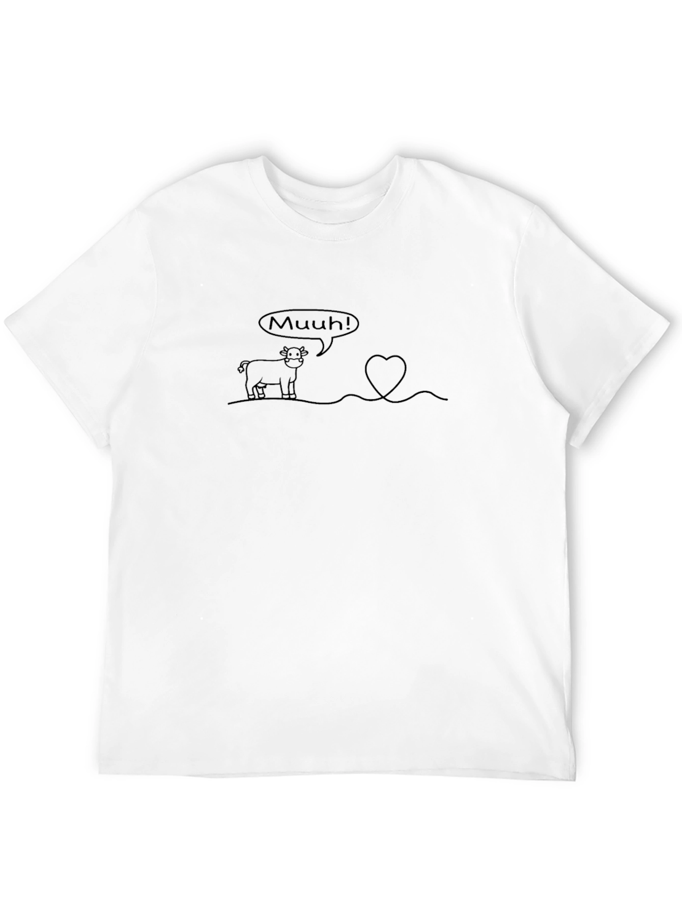 Muuh! Cow Love Heart T-Shirt