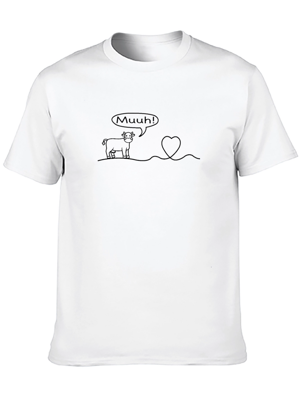 Muuh! Cow Love Heart T-Shirt