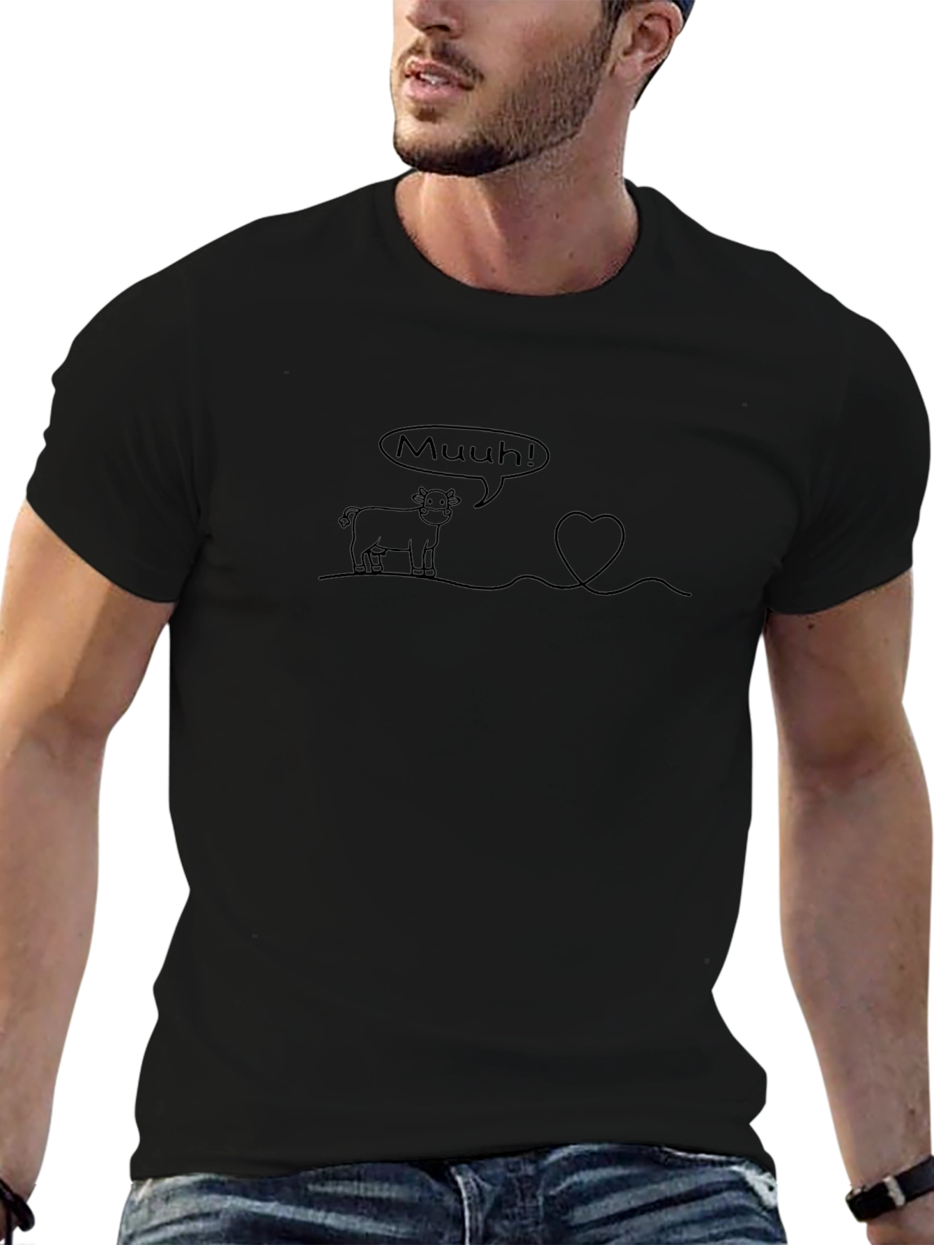 Muuh! Cow Love Heart T-Shirt