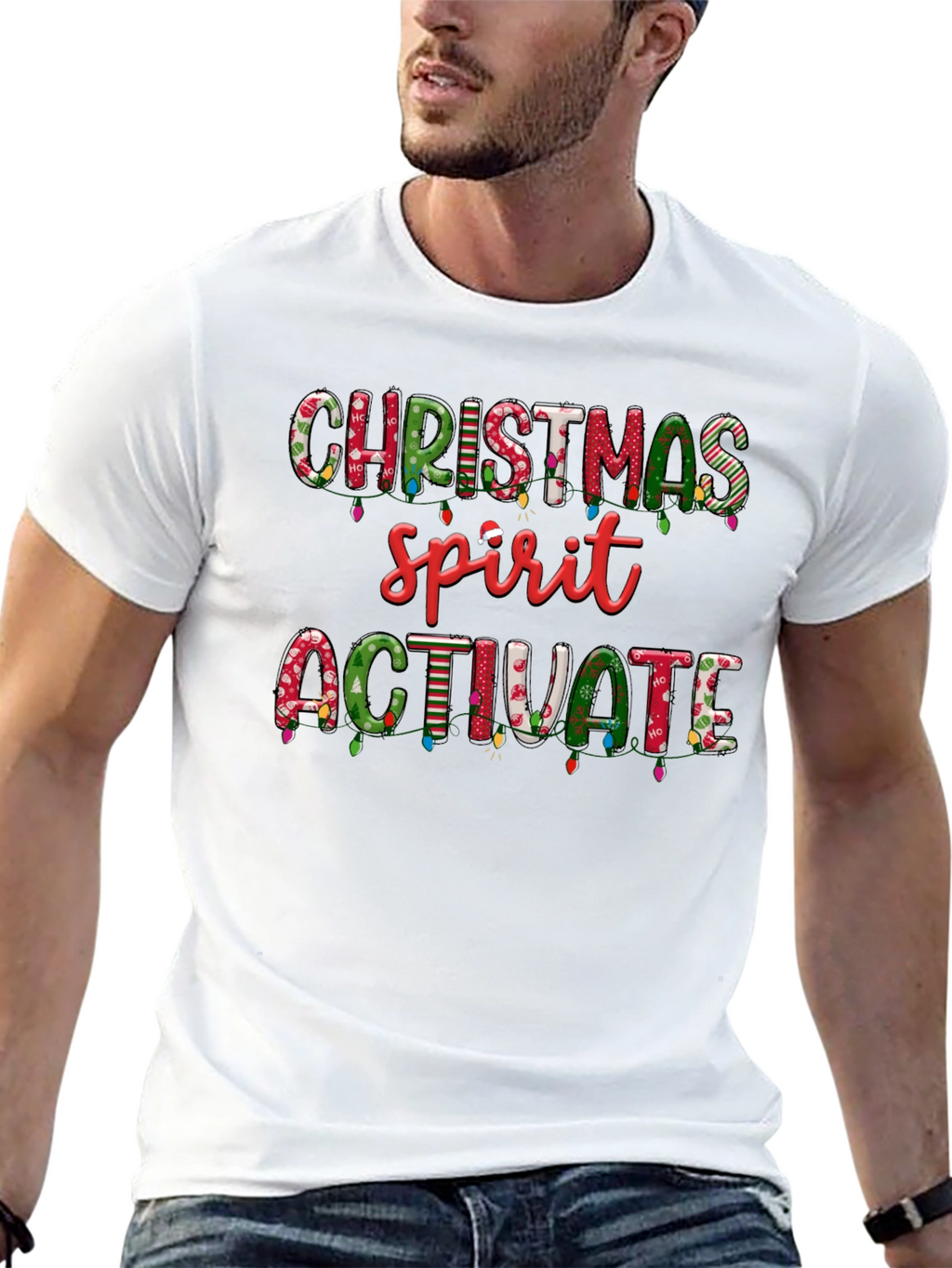 Christmas Spirit Activate Graphic Tee