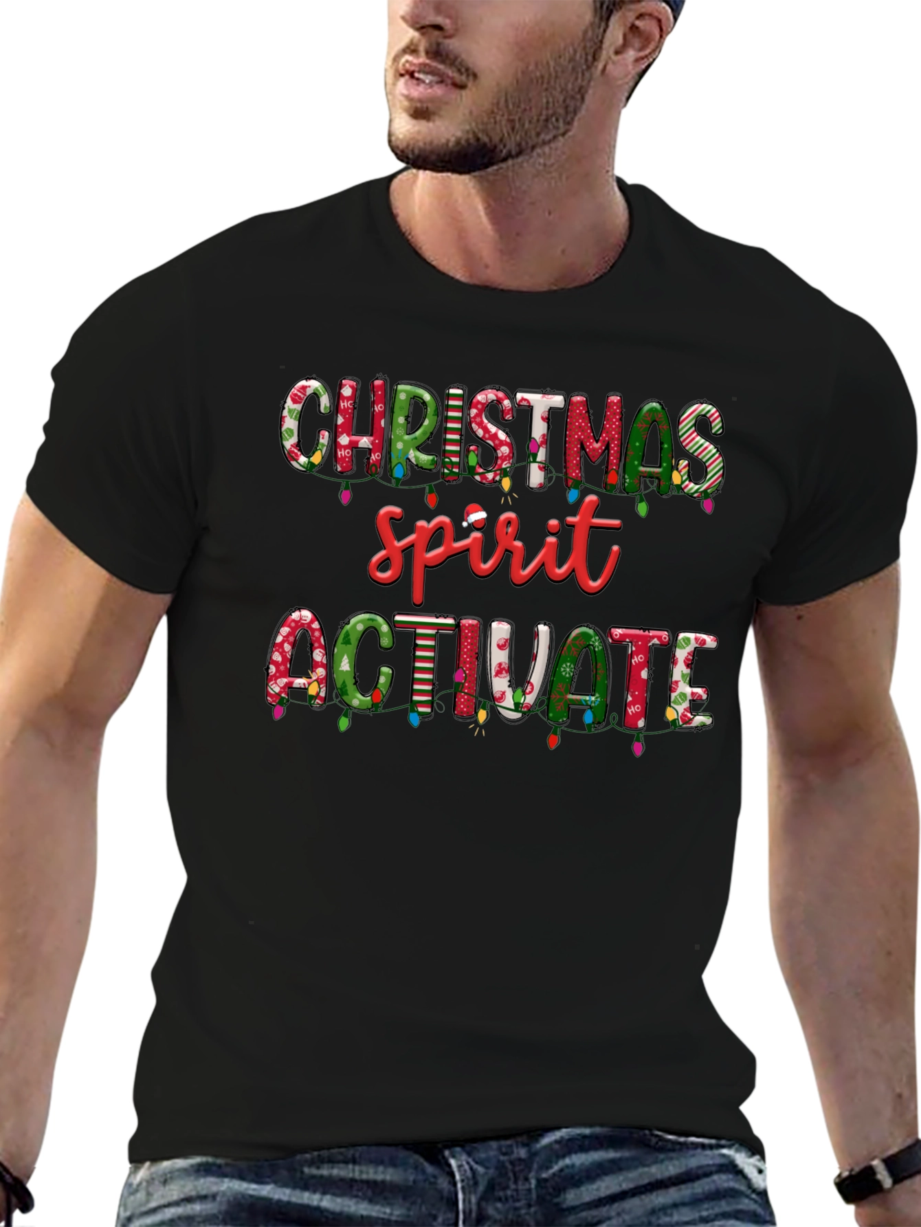 Christmas Spirit Activate Graphic Tee