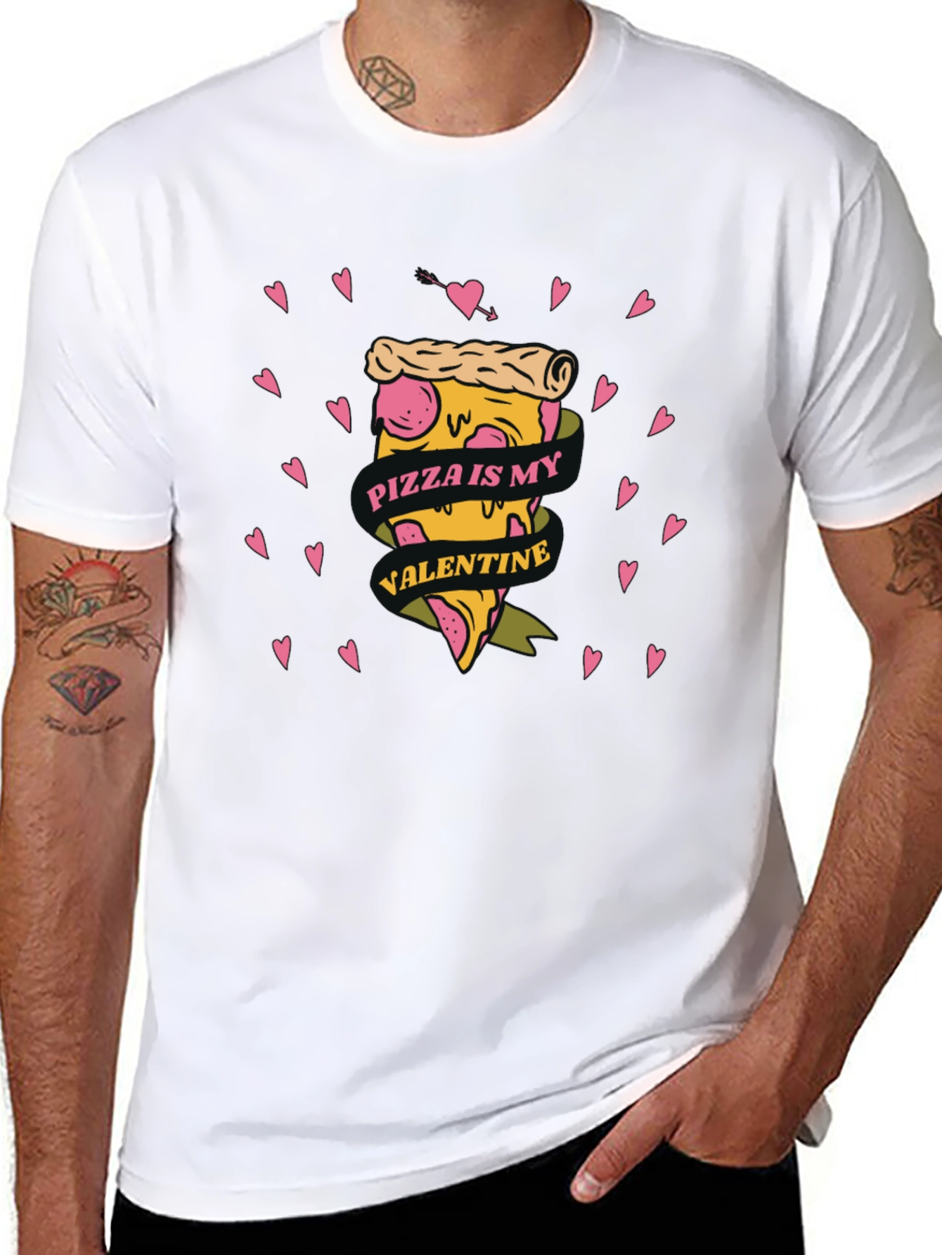 Pizza is My Valentine Graphic Tee