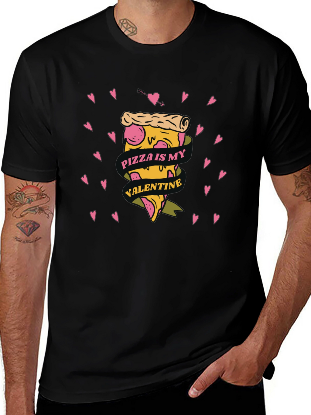Pizza is My Valentine Graphic Tee