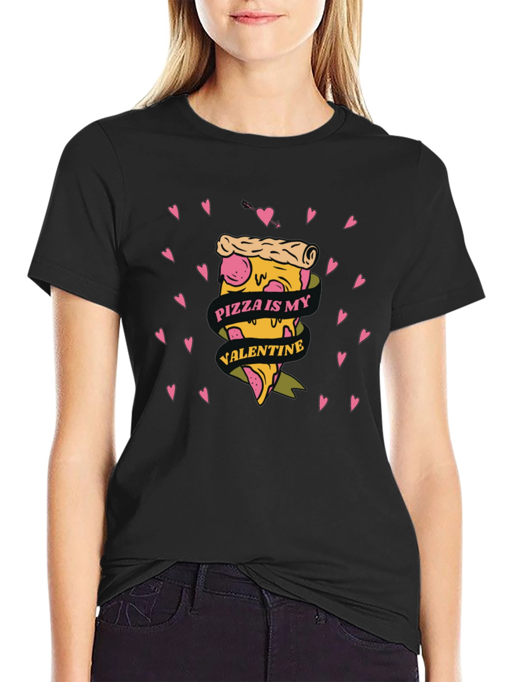 Pizza is My Valentine Graphic Tee