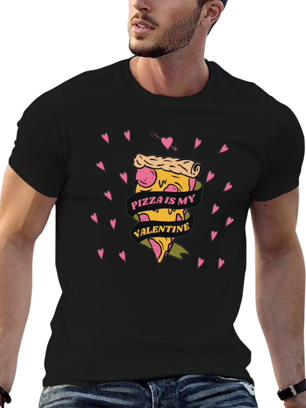 Pizza is My Valentine Graphic Tee