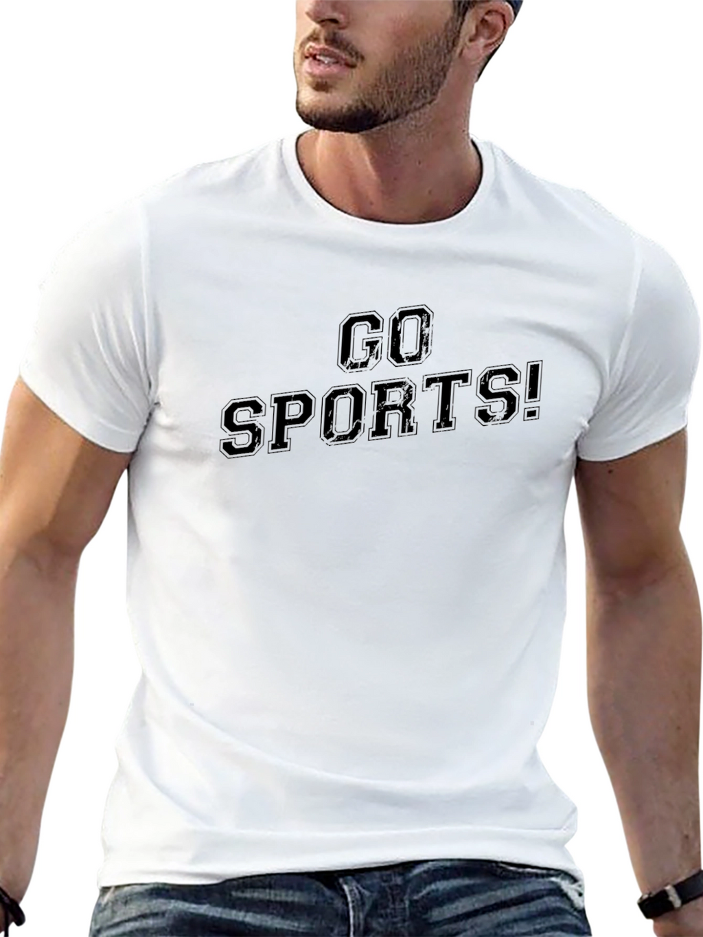 Go Sports! Black Graphic Tee