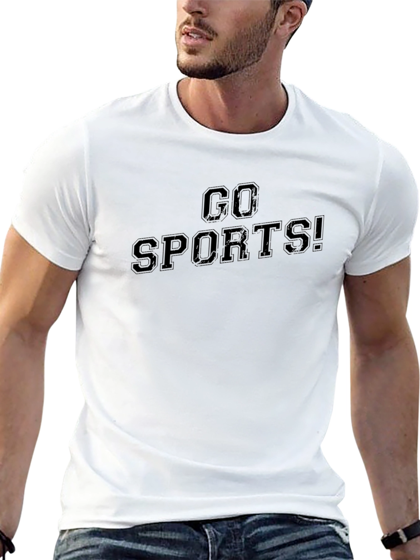 Go Sports! Black Graphic Tee