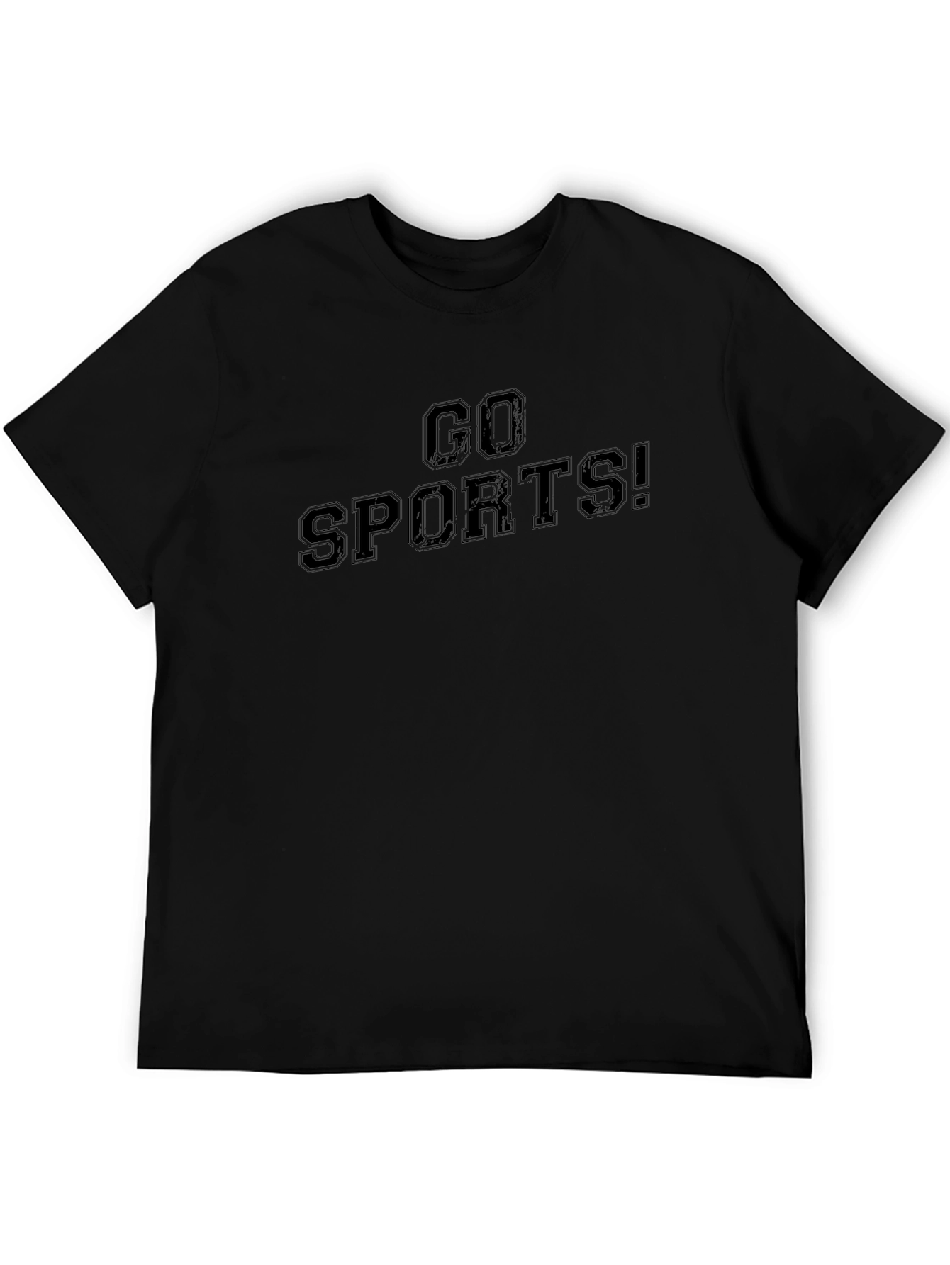 Go Sports! Black Graphic Tee