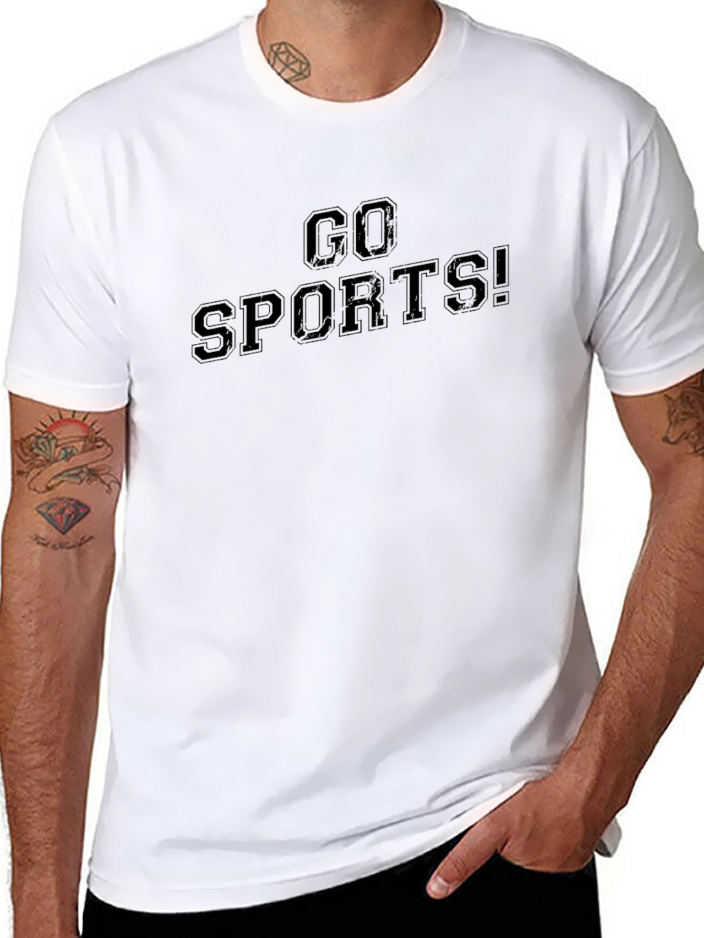 Go Sports! Black Graphic Tee