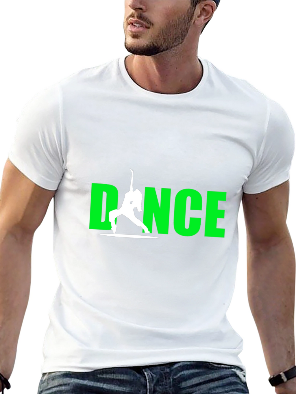 Dance Silhouette Graphic Black Tee