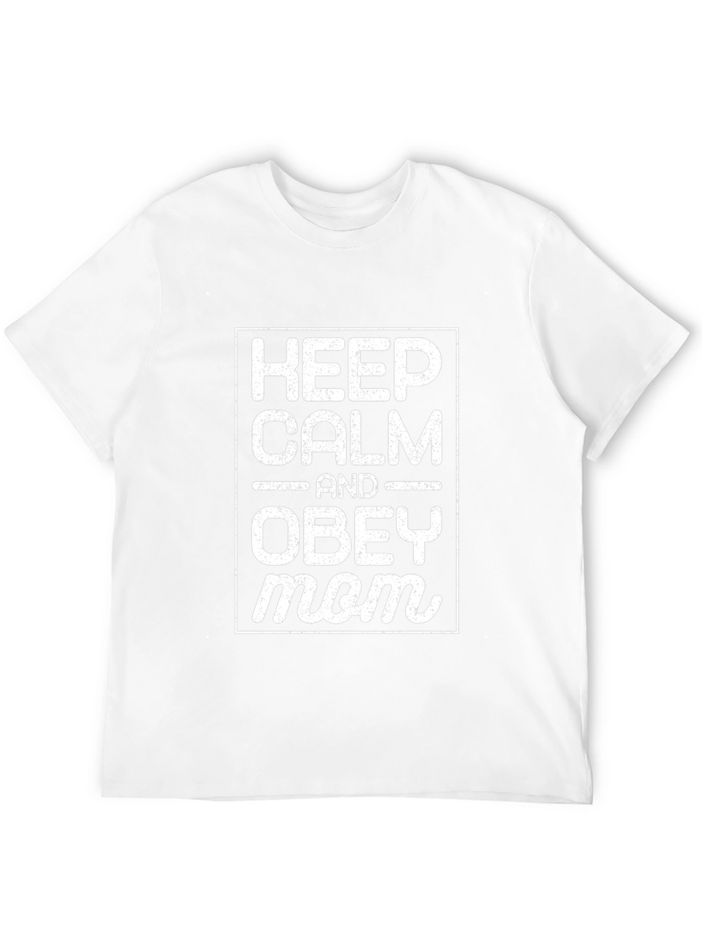 Keep Calm and Obey Mom Black T-Shirt