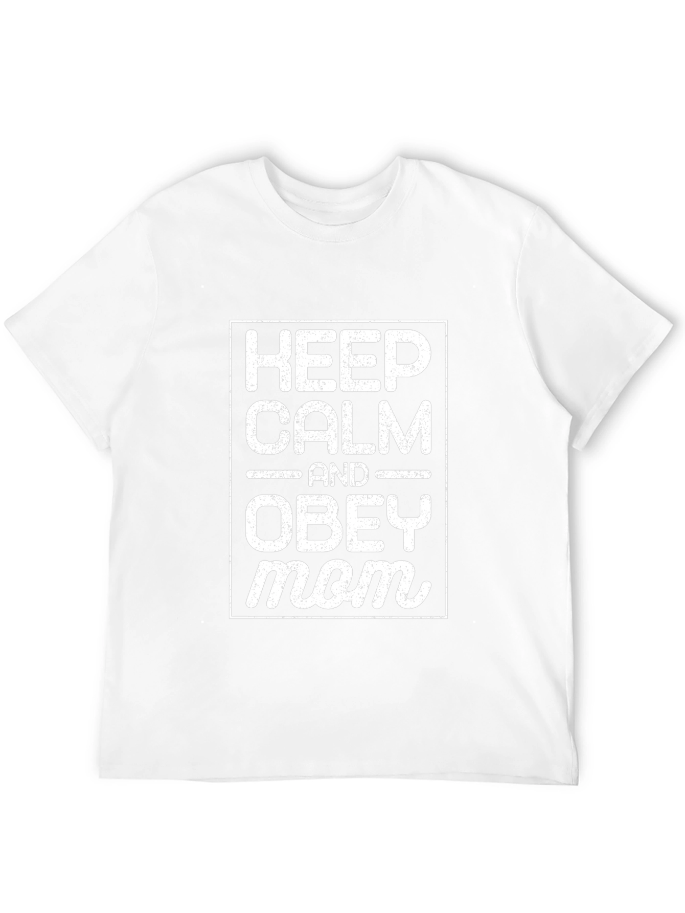 Keep Calm and Obey Mom Black T-Shirt