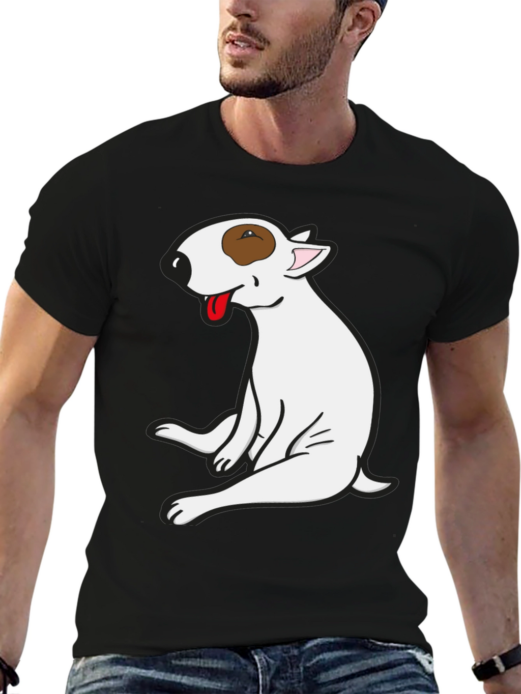 Bull Terrier Graphic Tee - Unique Dog Lover Shirt