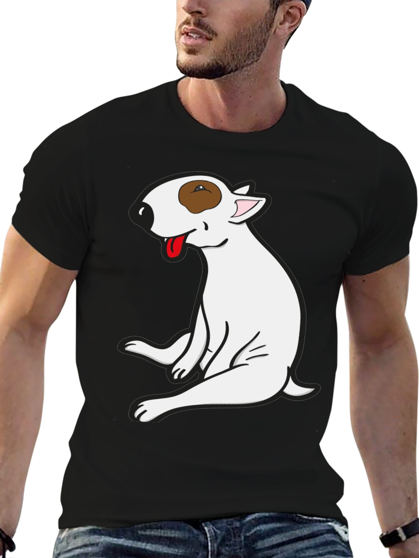 Bull Terrier Graphic Tee - Unique Dog Lover Shirt