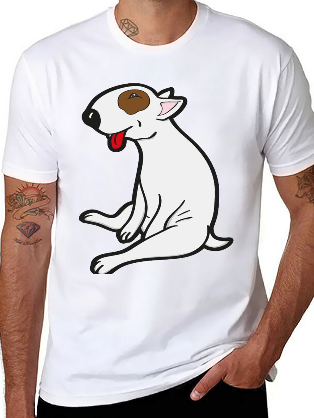 Bull Terrier Graphic Tee - Unique Dog Lover Shirt