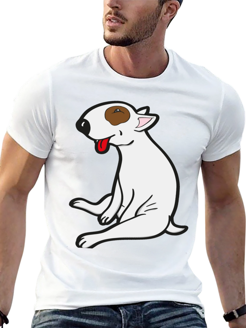 Bull Terrier Graphic Tee - Unique Dog Lover Shirt