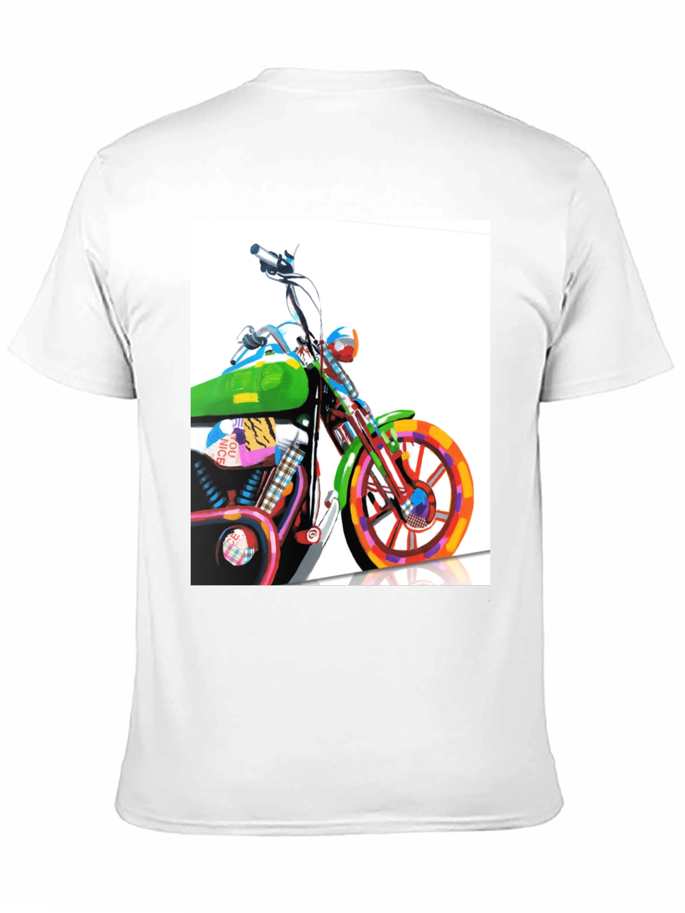 Motorcycle Graphic Tee - Artistic Biker T-Shirt