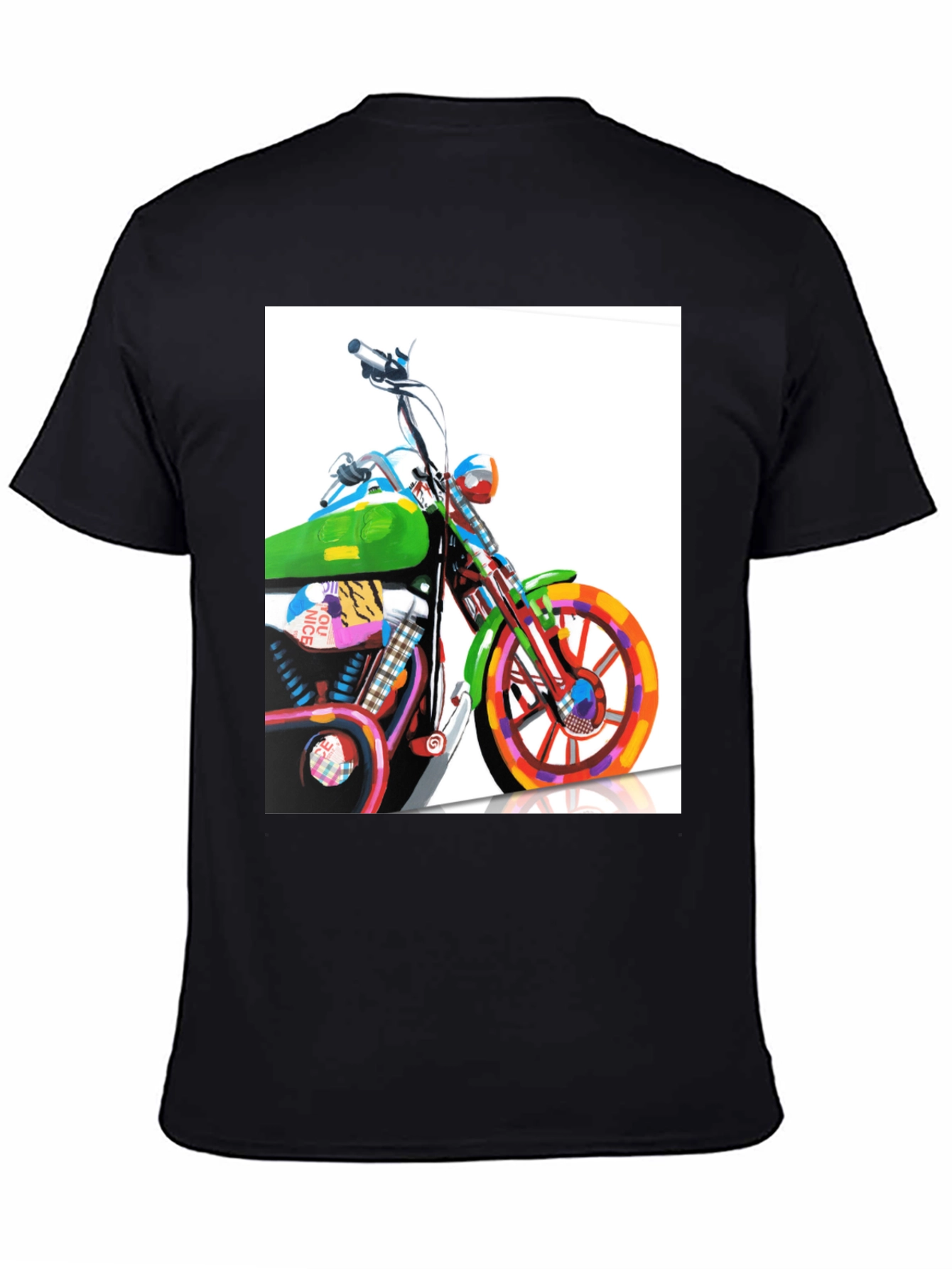 Motorcycle Graphic Tee - Artistic Biker T-Shirt
