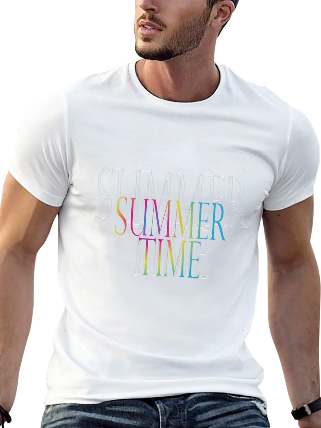 Summer Time Black T-Shirt