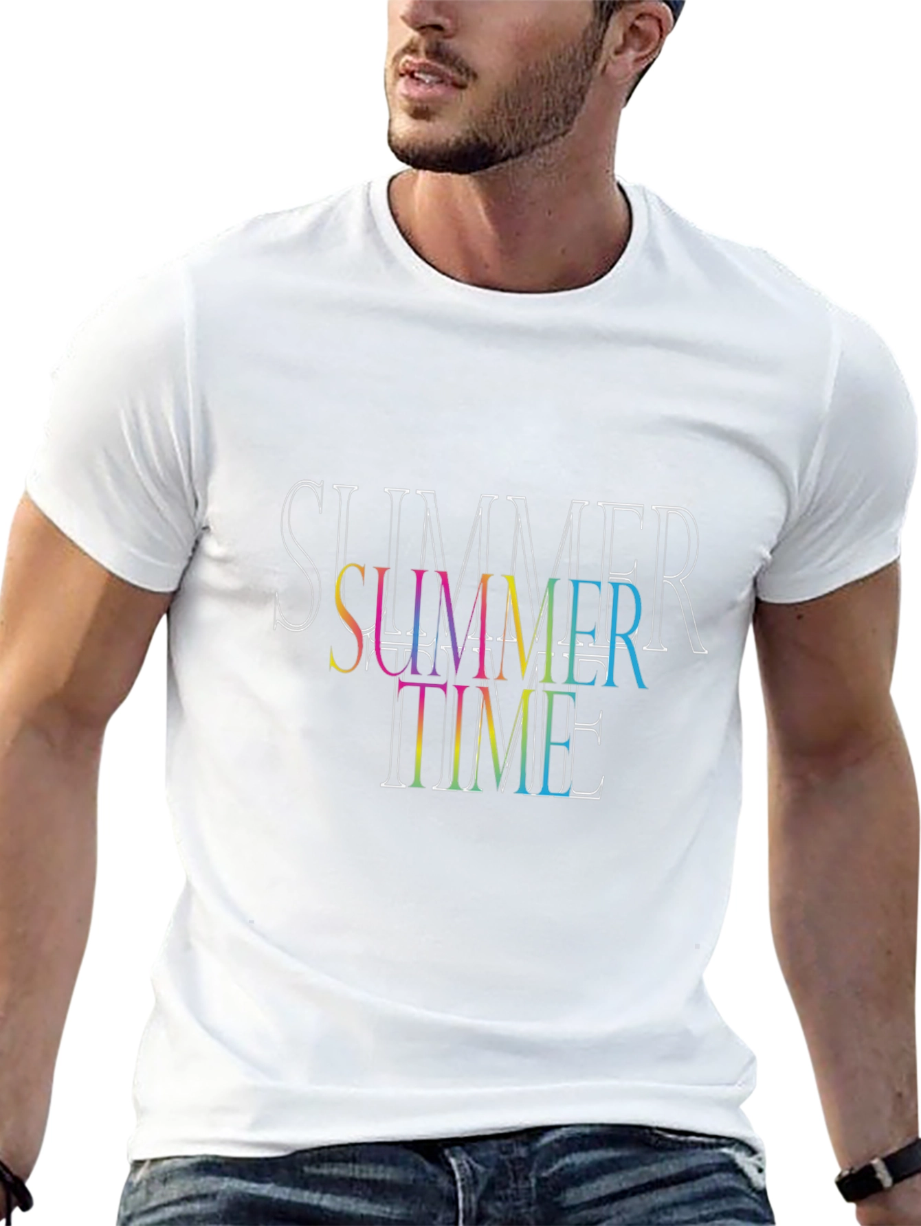 Summer Time Black T-Shirt