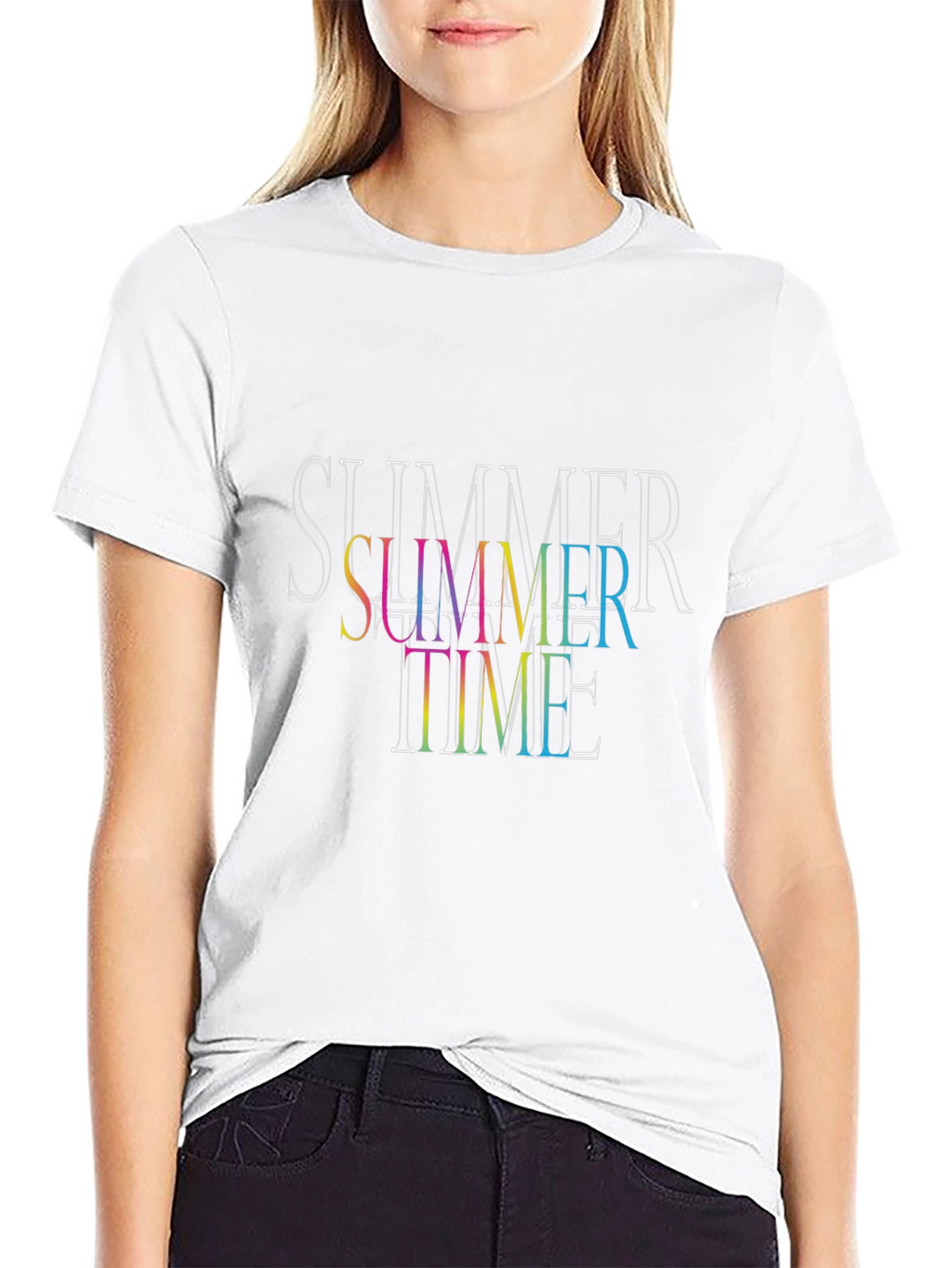 Summer Time Black T-Shirt