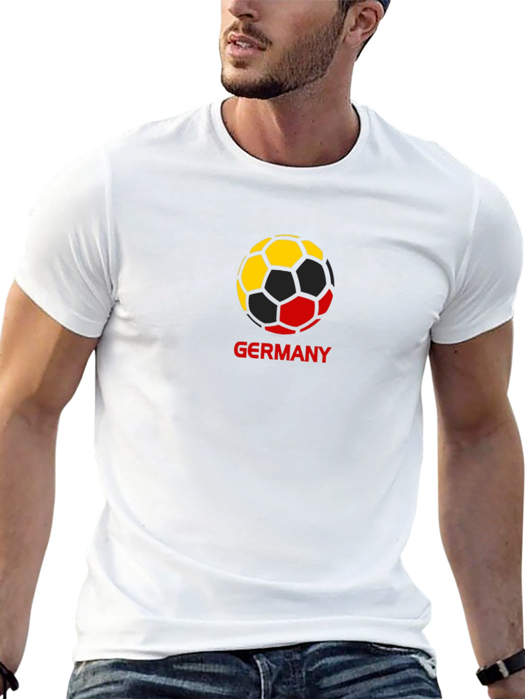 Germany Soccer Ball T-Shirt - Black