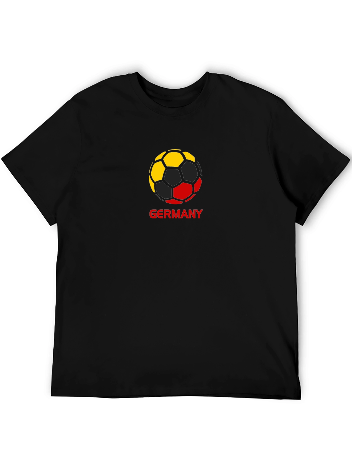 Germany Soccer Ball T-Shirt - Black