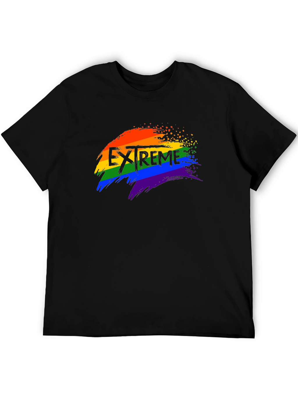Extreme Pride Rainbow Graphic T-Shirt