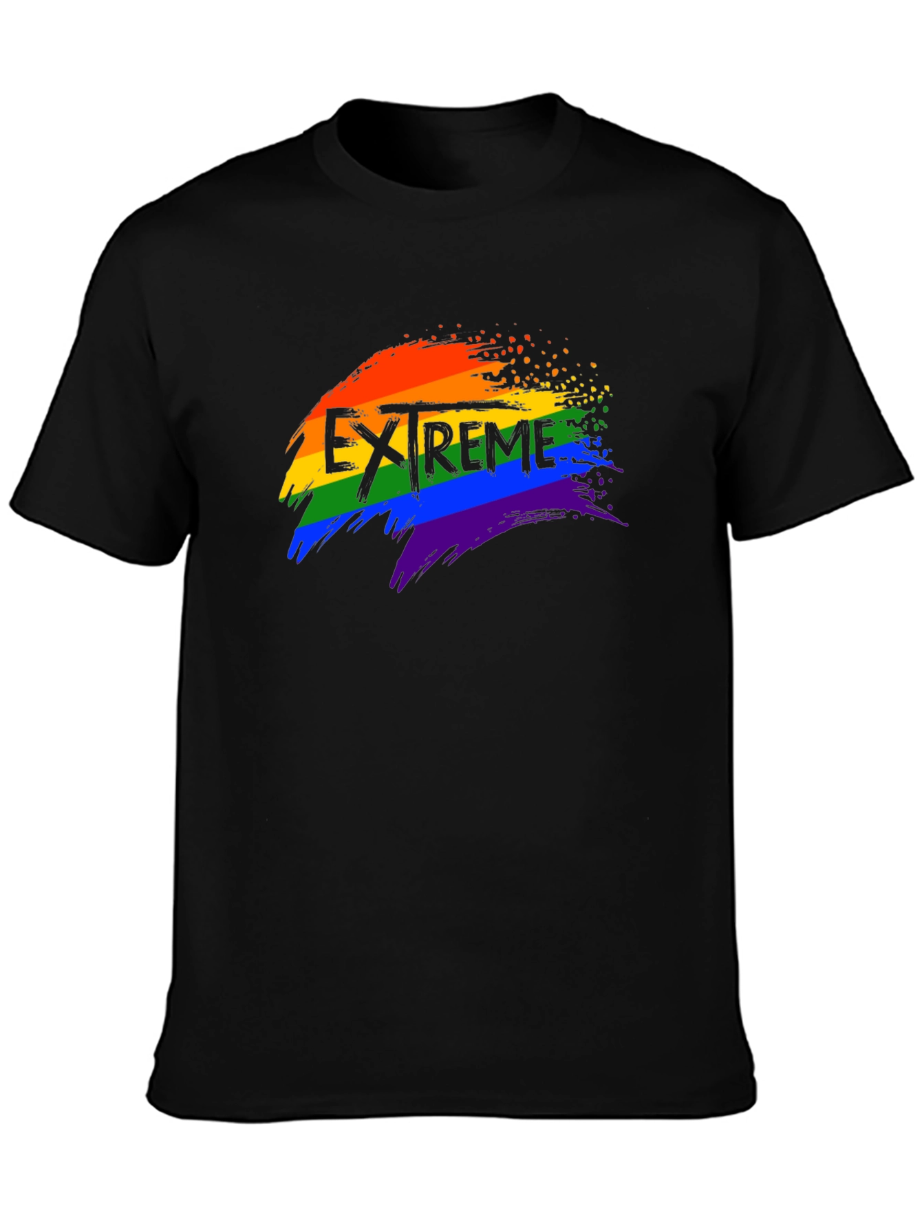 Extreme Pride Rainbow Graphic T-Shirt