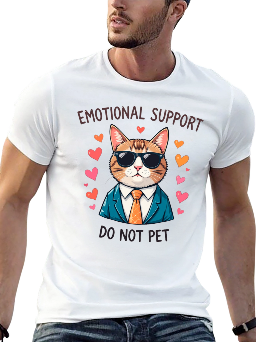 Emotional Support Cat T-Shirt - Do Not Pet!