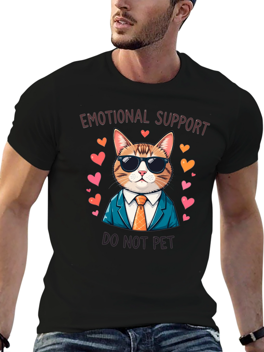 Emotional Support Cat T-Shirt - Do Not Pet!