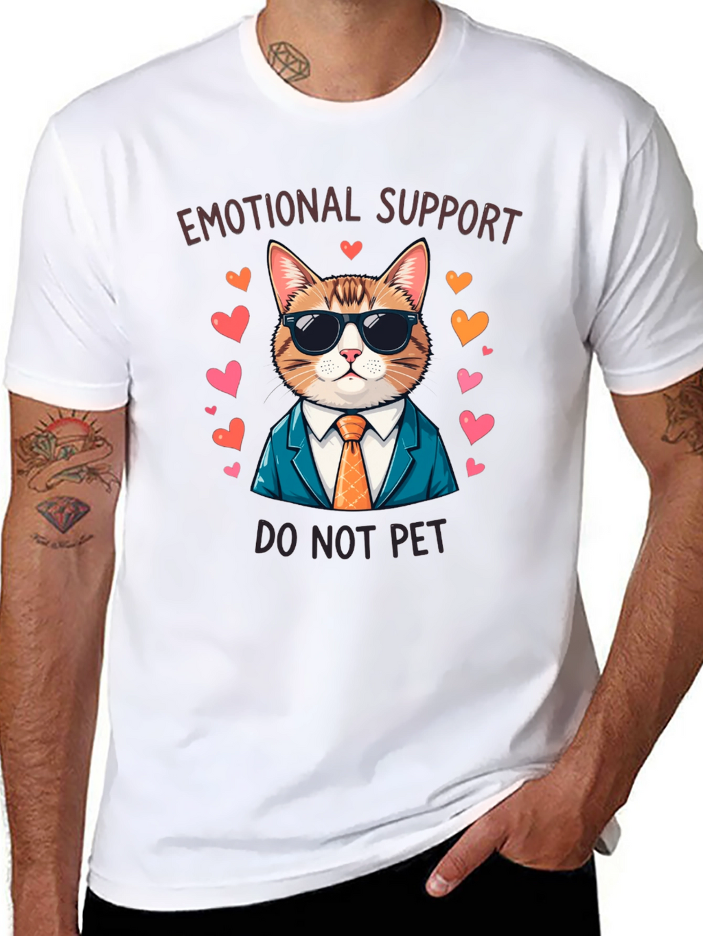 Emotional Support Cat T-Shirt - Do Not Pet!