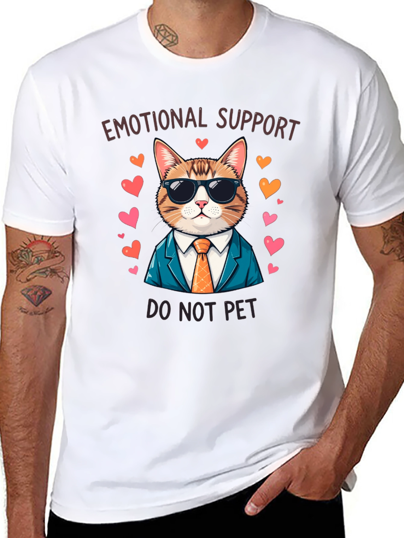 Emotional Support Cat T-Shirt - Do Not Pet!