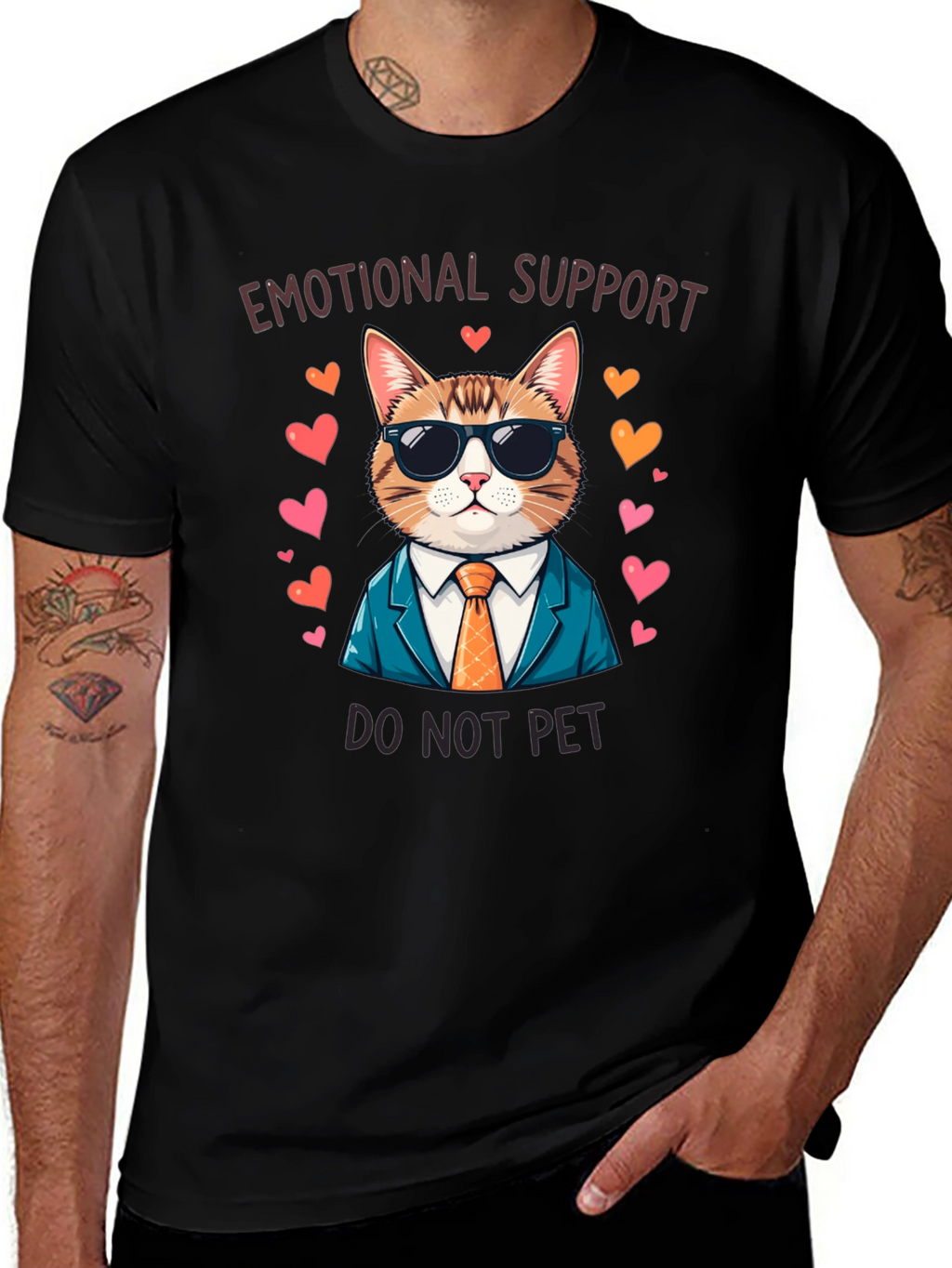 Emotional Support Cat T-Shirt - Do Not Pet!