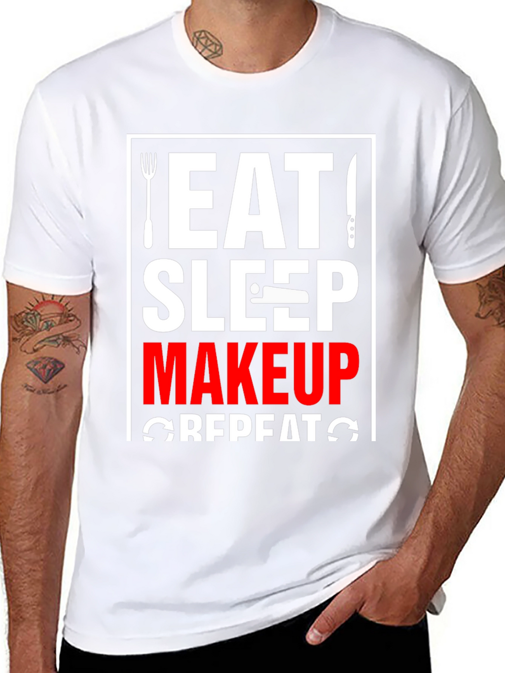 Eat Sleep Makeup Repeat Graphic Tee