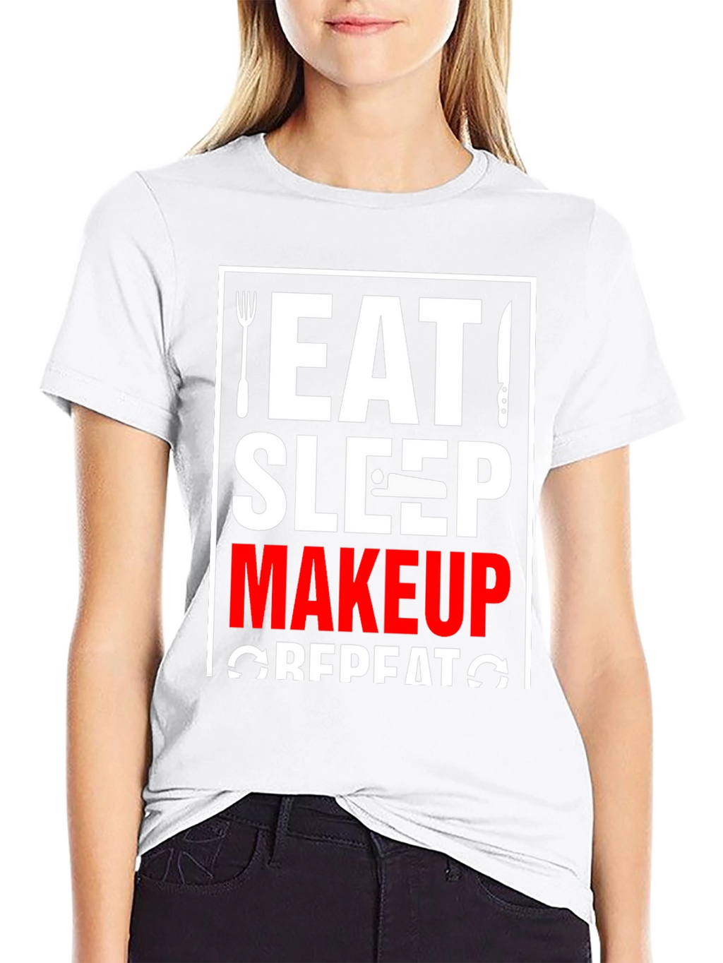 Eat Sleep Makeup Repeat Graphic Tee