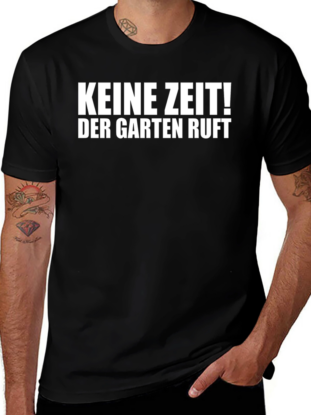 Keine Zeit! Der Garten Ruft Black T-Shirt