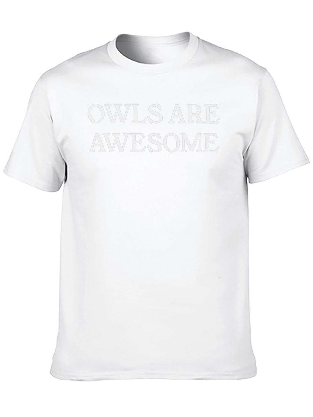 Owls Are Awesome Graphic Tee - Black Cotton T-Shirt
