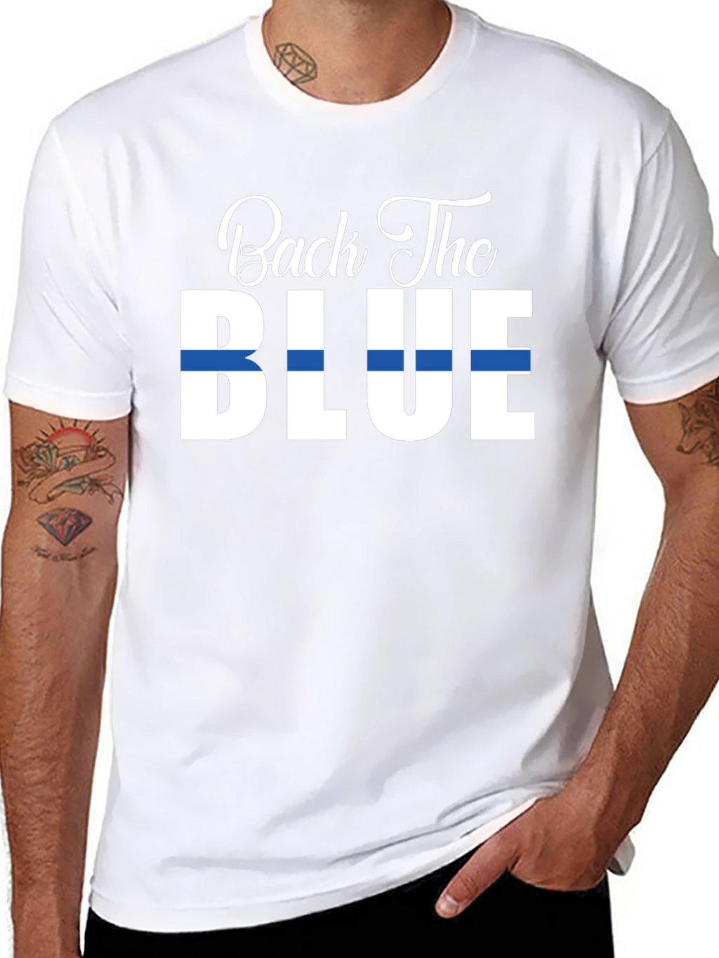 Back The Blue Graphic T-Shirt